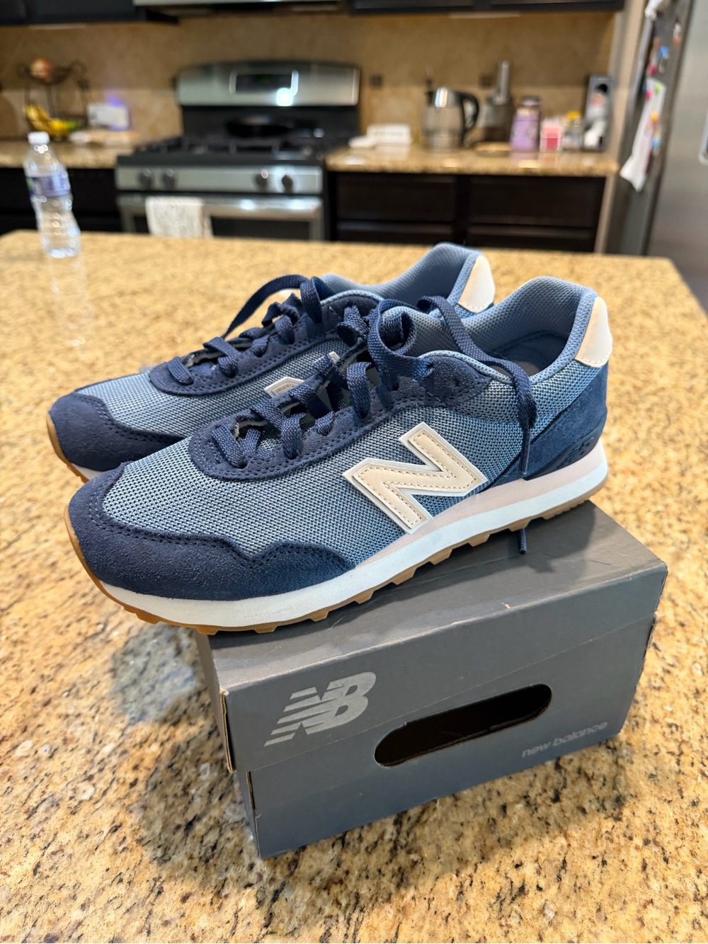 New Balance Navy and Light Blue Retro Runner